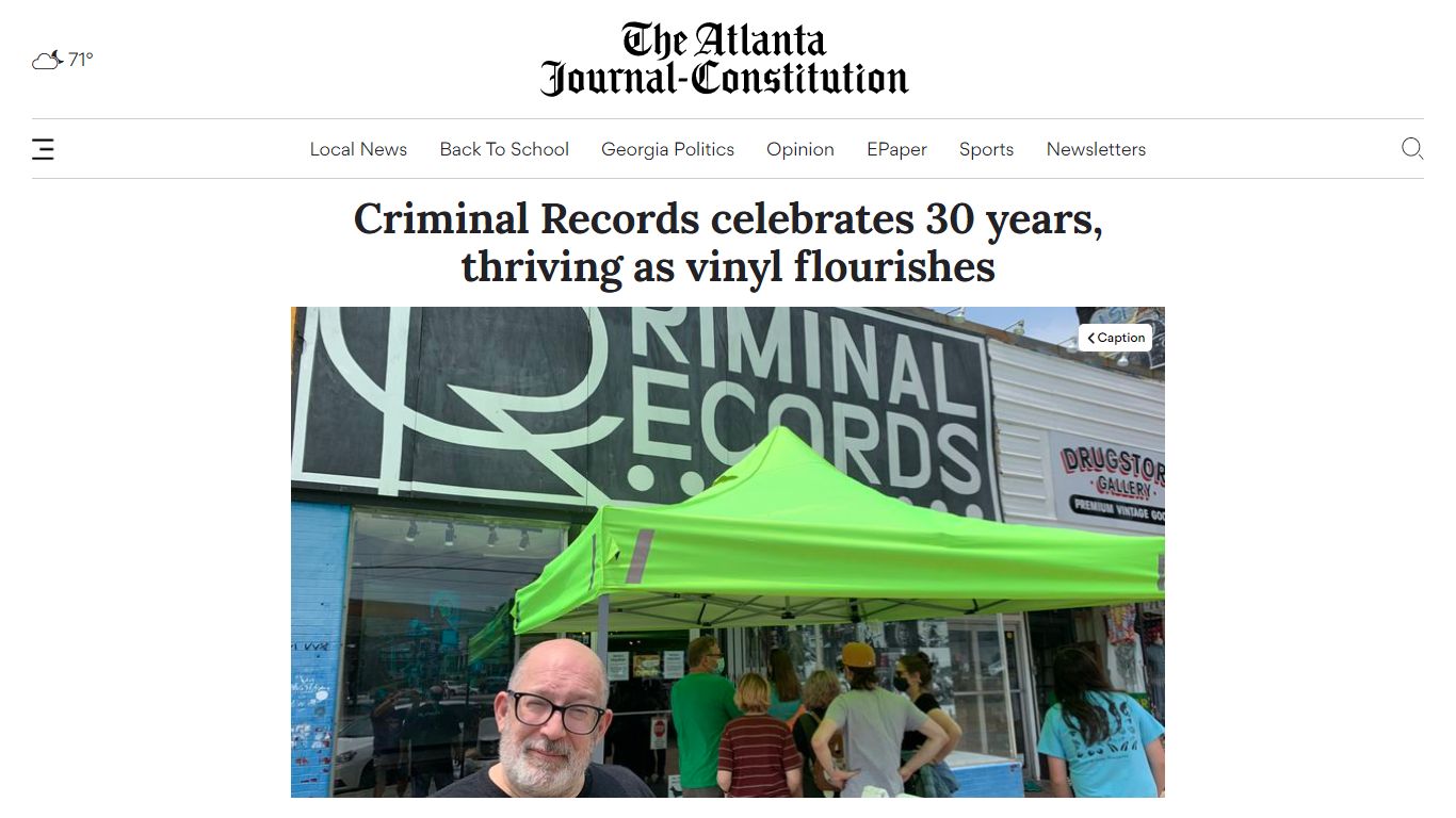 Criminal Records store Atlanta celebrates 30 years in ...